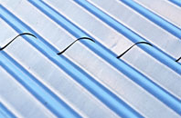 Footbridge corrugated roofing